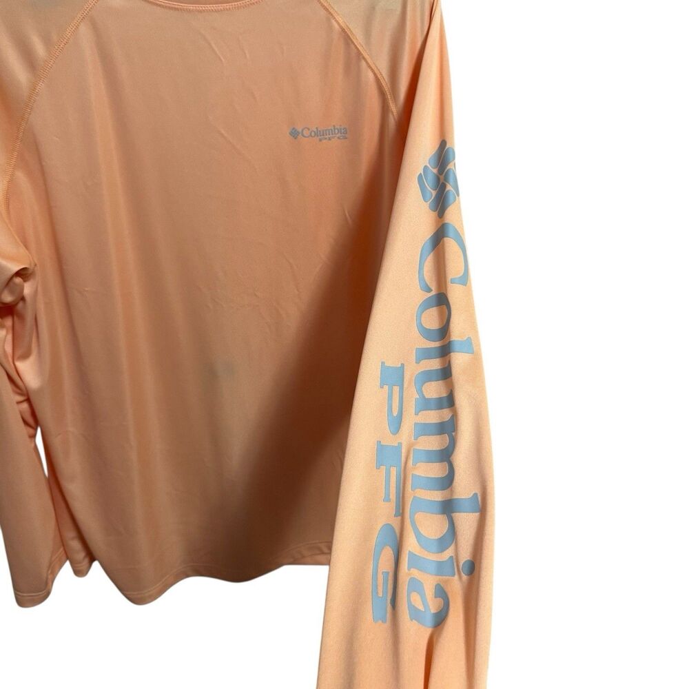Columbia PFG Melon Long Sleeve Shirt XLarge Orange Fishing‎ - Picture 3 of 12